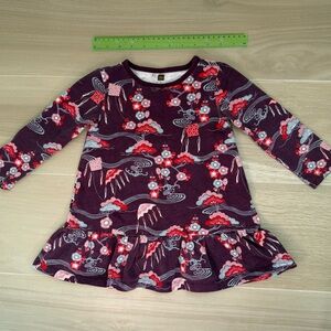 Tea Collection Sai Ruffle Dress Japanese Kites print size 5